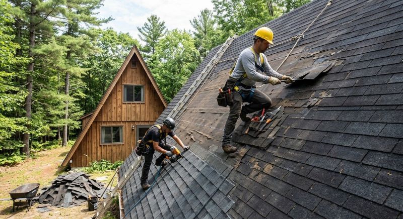 A Frame Roof Repair in Bryn Mawr, PA