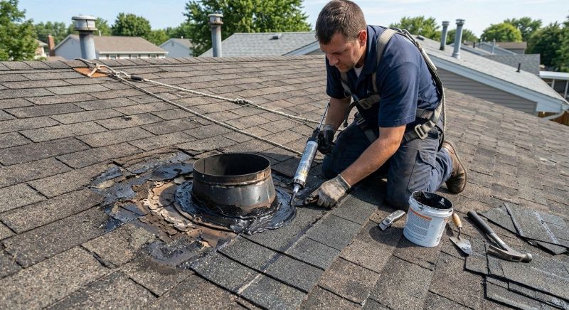 Asphalt Roof Leak Repair in Glen Mills, PA