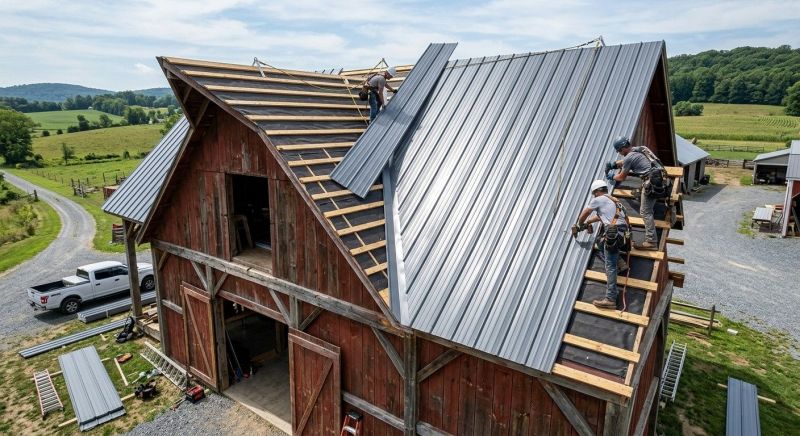 Barn Roof Installation in Bryn Mawr, PA