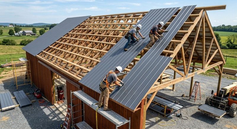 Barn Roof Installation in Bryn Mawr, PA