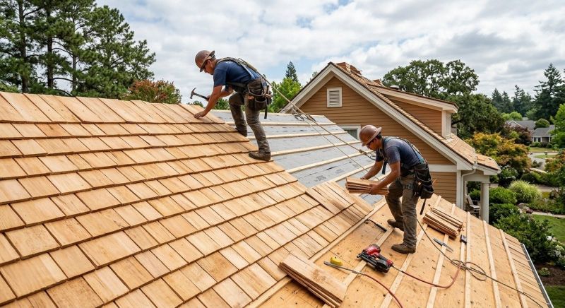 Cedar Shake Roof Construction in Glenolden, PA