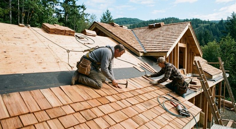 Cedar Shake Roof Construction in Bryn Mawr, PA