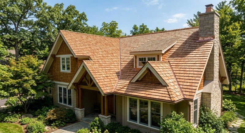 Cedar Shake Roof Construction in Bryn Mawr, PA