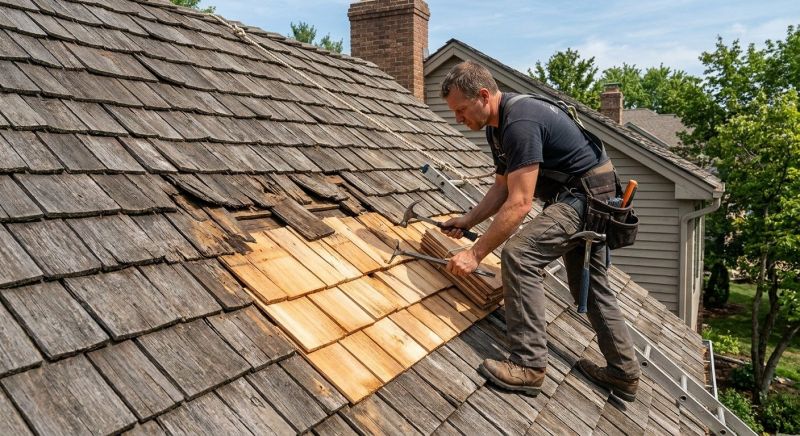 Cedar Shake Roof Repair in Gloucester County, NJ