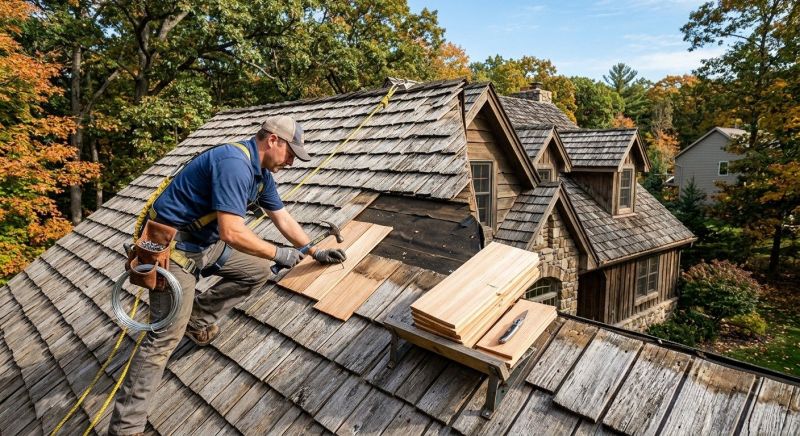 Cedar Shake Roof Repair in Gloucester County, NJ