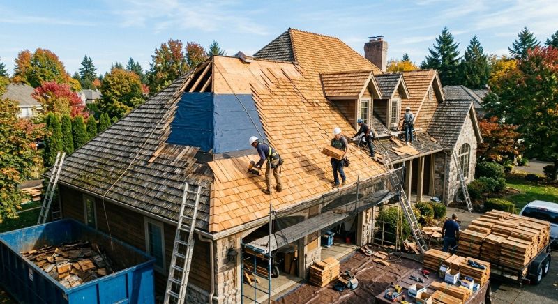 Cedar Shingles Replacement in Warrington, PA