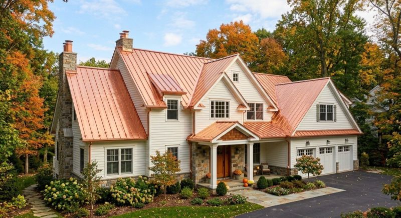 Copper Roof Replacement in Bryn Mawr, PA