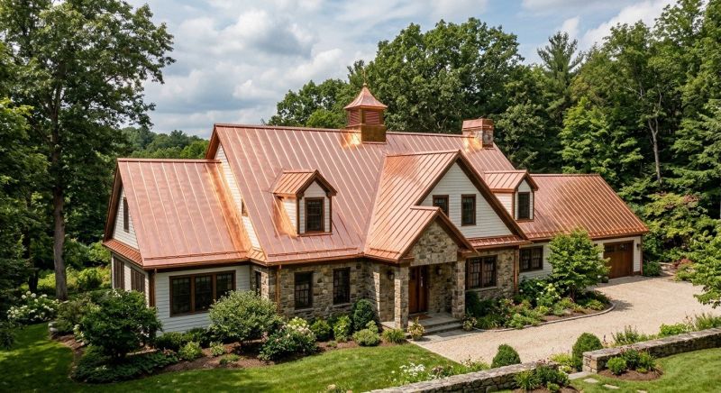 Copper Roof Replacement in Bryn Mawr, PA