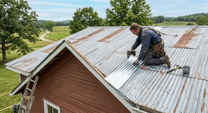 Corrugated Roof Repair in Glen Mills, PA