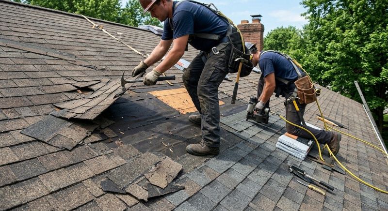 Damaged Roof Repair in Willow Grove, PA