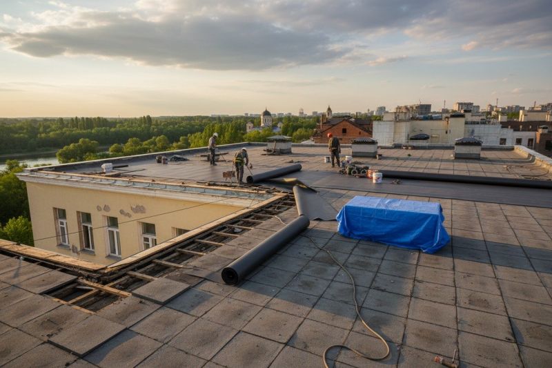 Flat Roof Replacement in Glen Mills, PA