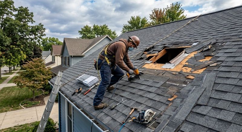 Hail Damage Roof Repair in King Of Prussia, PA