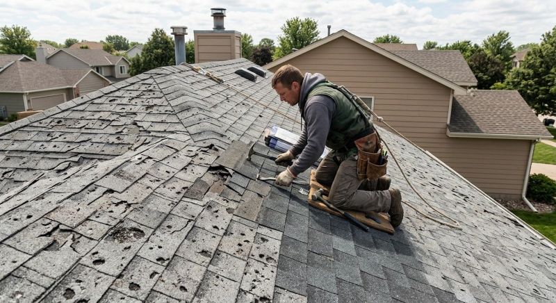 Hail Damage Roof Repair in North Wales, PA