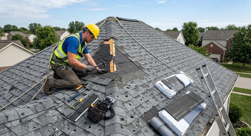 Hail Damage Roof Repair in North Wales, PA