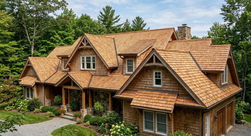 Natural Wood Roof Installation in Bryn Mawr, PA
