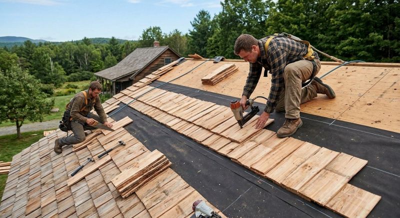 Natural Wood Roof Installation in Bryn Mawr, PA
