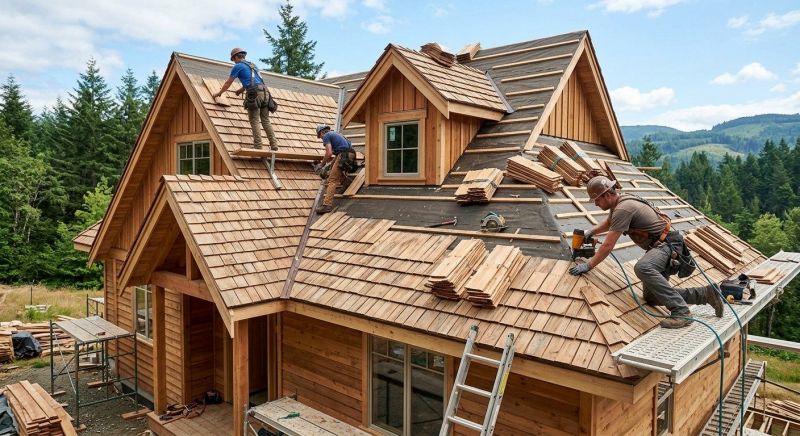Natural Wood Roof Installation in Bryn Mawr, PA