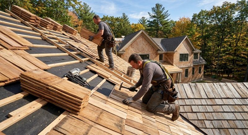 Natural Wood Roof Installation in Bryn Mawr, PA
