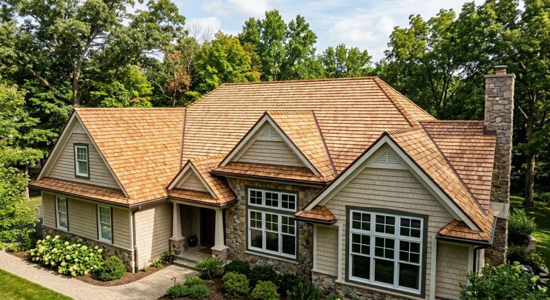 Natural Wood Roof Installation in Bryn Mawr, PA