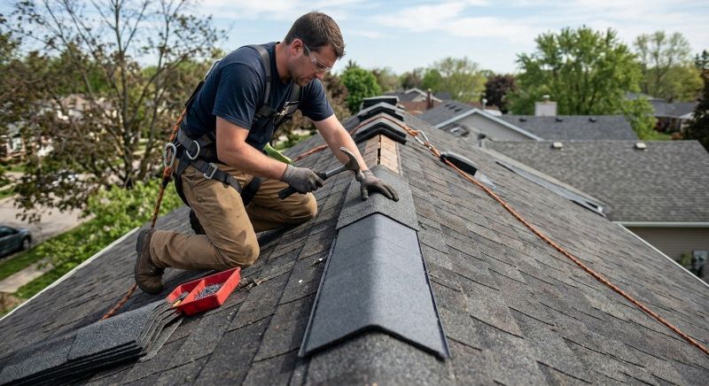 Roof Ridge Repair in Bryn Mawr, PA