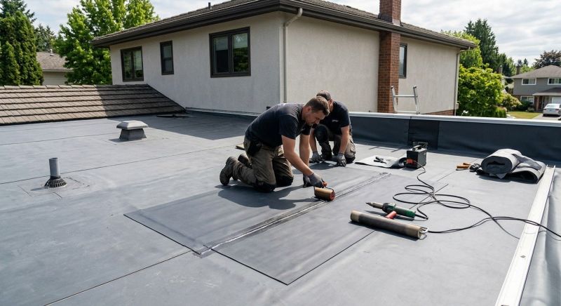 Rubber Roof Repair in Wycombe, PA