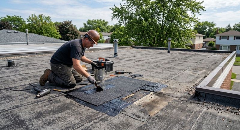 Rubber Roof Repair in Wycombe, PA