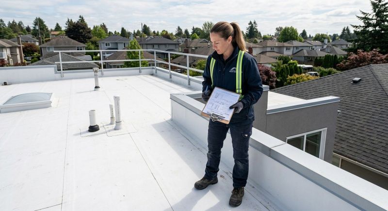 Single Ply Roof Inspection in Bryn Mawr, PA