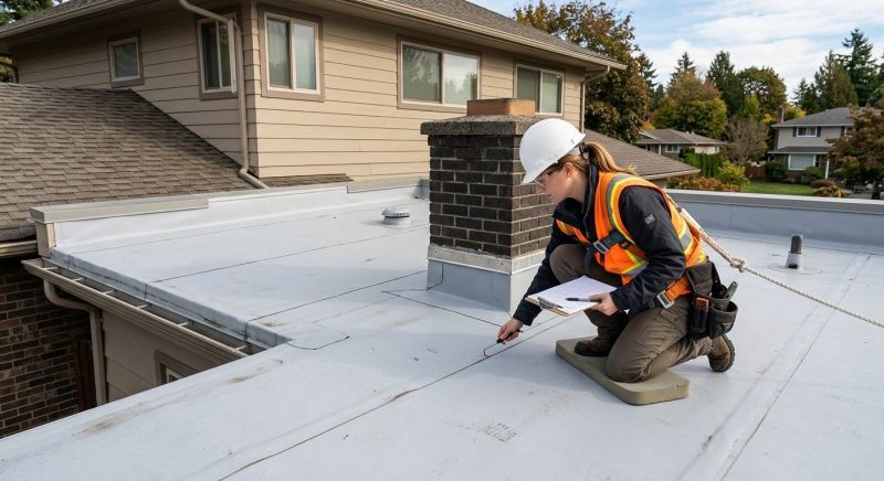 Single Ply Roof Inspection in Bryn Mawr, PA