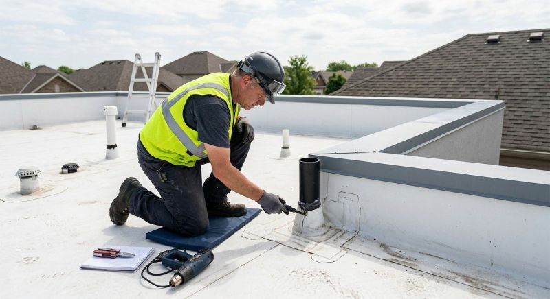 Single Ply Roof Inspection in Bryn Mawr, PA