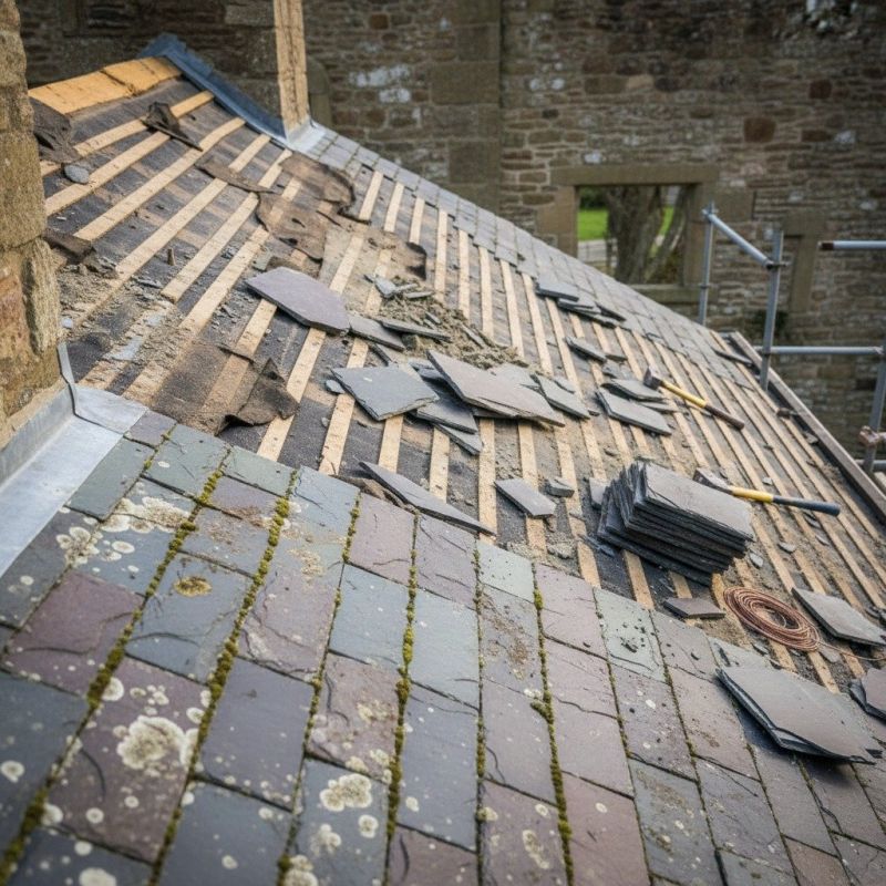 Slate Roof Replacement in Springfield, PA