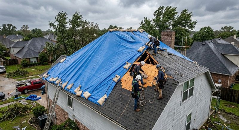 Storm Damage Roof Repair in Upper Darby, PA