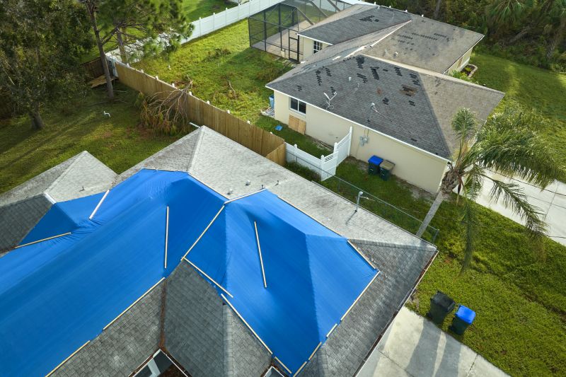 Storm Damage Roof Tarping in Bryn Mawr, PA