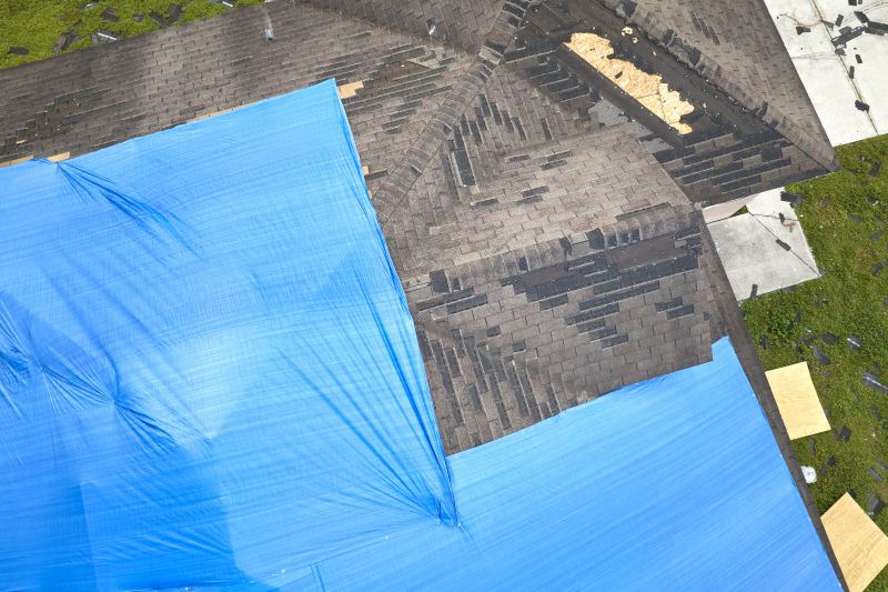 Storm Damage Roof Tarping in Bryn Mawr, PA