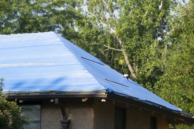 Storm Damage Roof Tarping in Bryn Mawr, PA