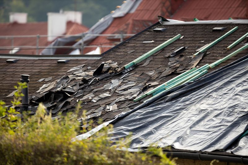 Storm Damage Roof Tarping in Bryn Mawr, PA