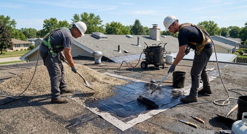Tar And Gravel Roof Repair in King Of Prussia, PA