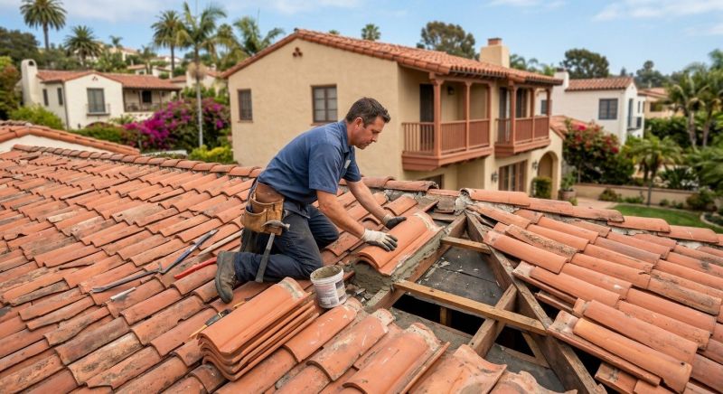 Tile Roof Repair in Warminster, PA
