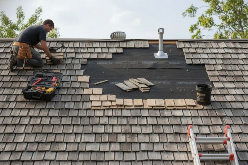 Wood Shake Roof Repair in Perkasie, PA