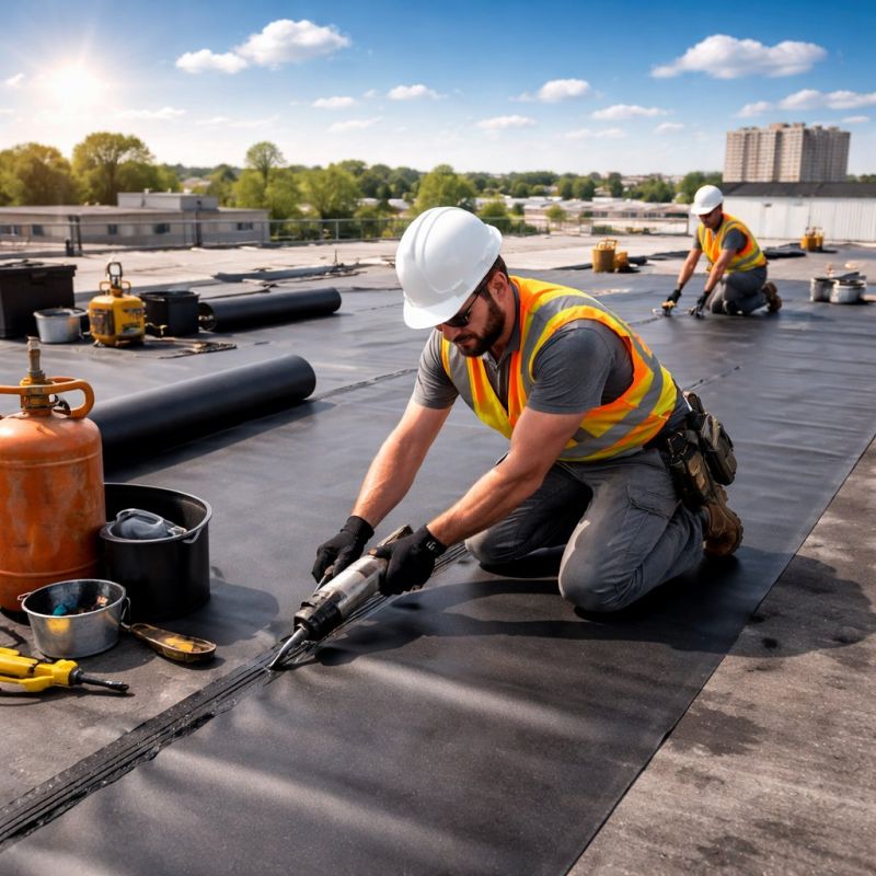 Epdm Roof Installation in Spring Mount, PA