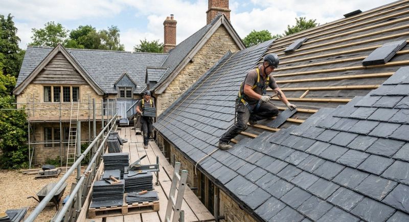 Slate Roof Installation in Wynnewood, PA