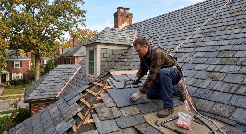 Slate Shingles Repair in Royersford, PA