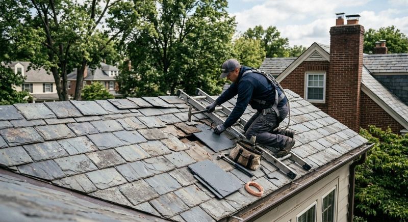 Slate Shingles Repair in Wayne, PA