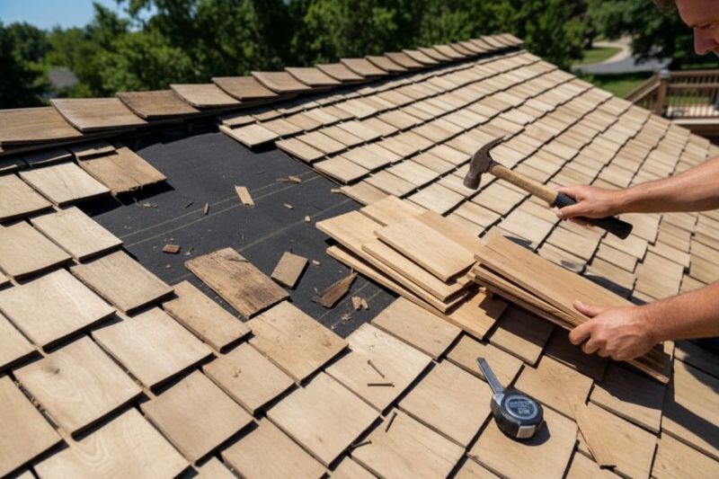 Wood Shake Roof Repair in Warminster, PA