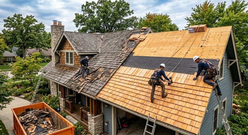 Wood Shake Roof Replacement in Willow Grove, PA